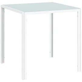 Homcom Esszimmertisch 75 x 75 x 75 cm weiß