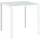 Homcom Esszimmertisch 75 x 75 x 75 cm weiß
