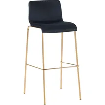 deluke Barhocker TENAR 43 x 48 x 100 cm Schwarz/Gold