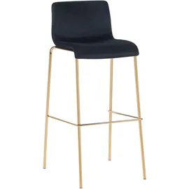 deluke Barhocker TENAR 43 x 48 x 100 cm Schwarz/Gold