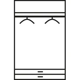 Rauch Kleiderschrank »Alvor«, schwarz-weiß