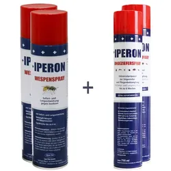 IPERON® 5 x 750 ml Ungezieferspray & 5 x 400 ml Wespenspray im Set