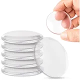 ECENCE 6x Türpuffer Türstopper selbstklebend Transparent 50mm Gummi-anschlag-puffer