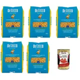 De Cecco Conchigliette Piccole N.53, Pasta Nudeln 5x500g+Polpa 400g