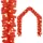 vidaXL Weihnachtsgirlande 5 m Rot