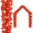vidaXL Weihnachtsgirlande 5 m Rot