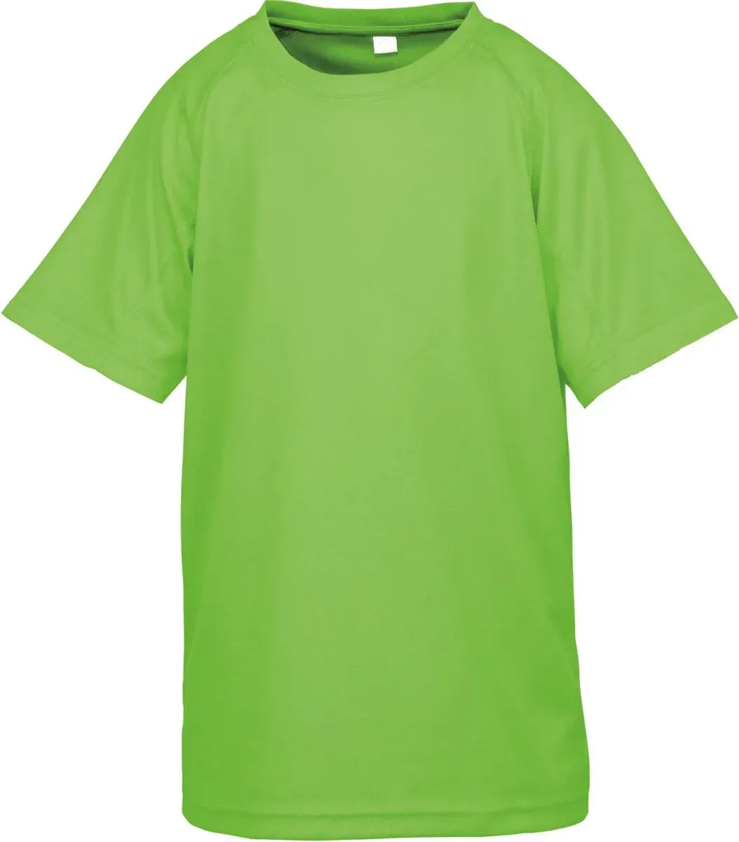 SPIRO Kinder Sport Shirt 'Aircool' T-Shirt S287J lime L (9-10)
