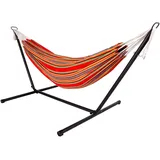 LINDER EXCLUSIV XL Hängematte mit Gestell 285 x 120 x 110 cm (Muted Red)