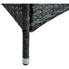 Estexo Polyrattan Sitzgruppe Gartenmöbel Set für 8 Personen Rattan Gartenset Anthrazit