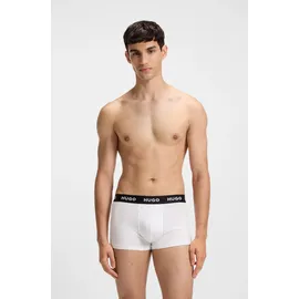 Hugo Boxershorts unifarben weiß L 3er Pack