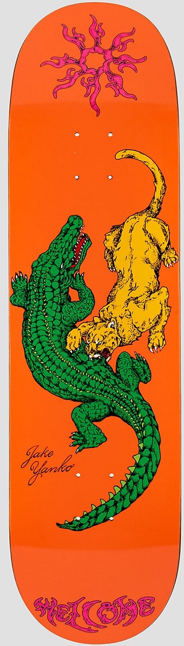 Welcome Swamp Fight On Popsicle 8.5" Skateboard Deck orange Gr. Uni