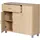Wohnling Sideboard 90 x 75 x 30 cm buche nachbildung