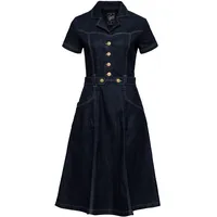 Queen Kerosin Damen Jeanskleid | Denim Kleid | Western | Vintage | Swingkleid | 50S | Rockabilly - XS