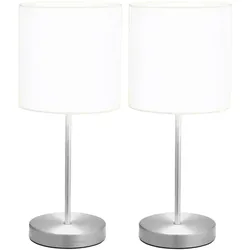 vidaXL Tischlampen 2 Stk. Touch-Sensor Weiß E14