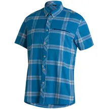 Maier Sports Kasen Kurzarmhemd Blau kariert 62
