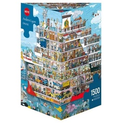 HEYE Puzzle 296971 – Cruise, Cartoon im Dreieck, 1500 Teile -…, 1500 Puzzleteile bunt