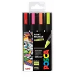 Posca marker sæt PC-5M 4er Box neonfarben