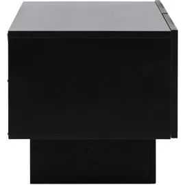 VCM Cuenca TV-Lowboard 160 x 47 x 45 cm Schwarz Glas/Holz/MDF/Melamin/Holzwerkstoff