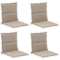 GO-DE Stuhlauflagen Niederlehner 4er Set WOLI, Creme - Niederlehner