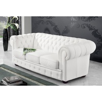 Max Winzer Max Winzer® Chesterfield-Sofa »Windsor«, mit edler Knopfheftung, 2-Sitzer oder 3-Sitzer, weiß