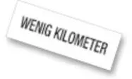 Eichner Werbe- Einlage Wenig Kilometer Format