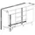 Sideboard 169 x 101 x 40 cm Weiß / Eiche