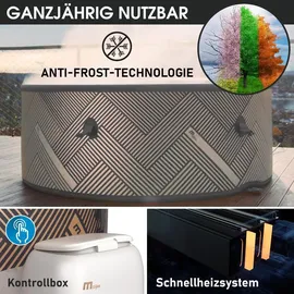 Brast MSPA Mono Ø173 x 65 cm Braun/Schwarz