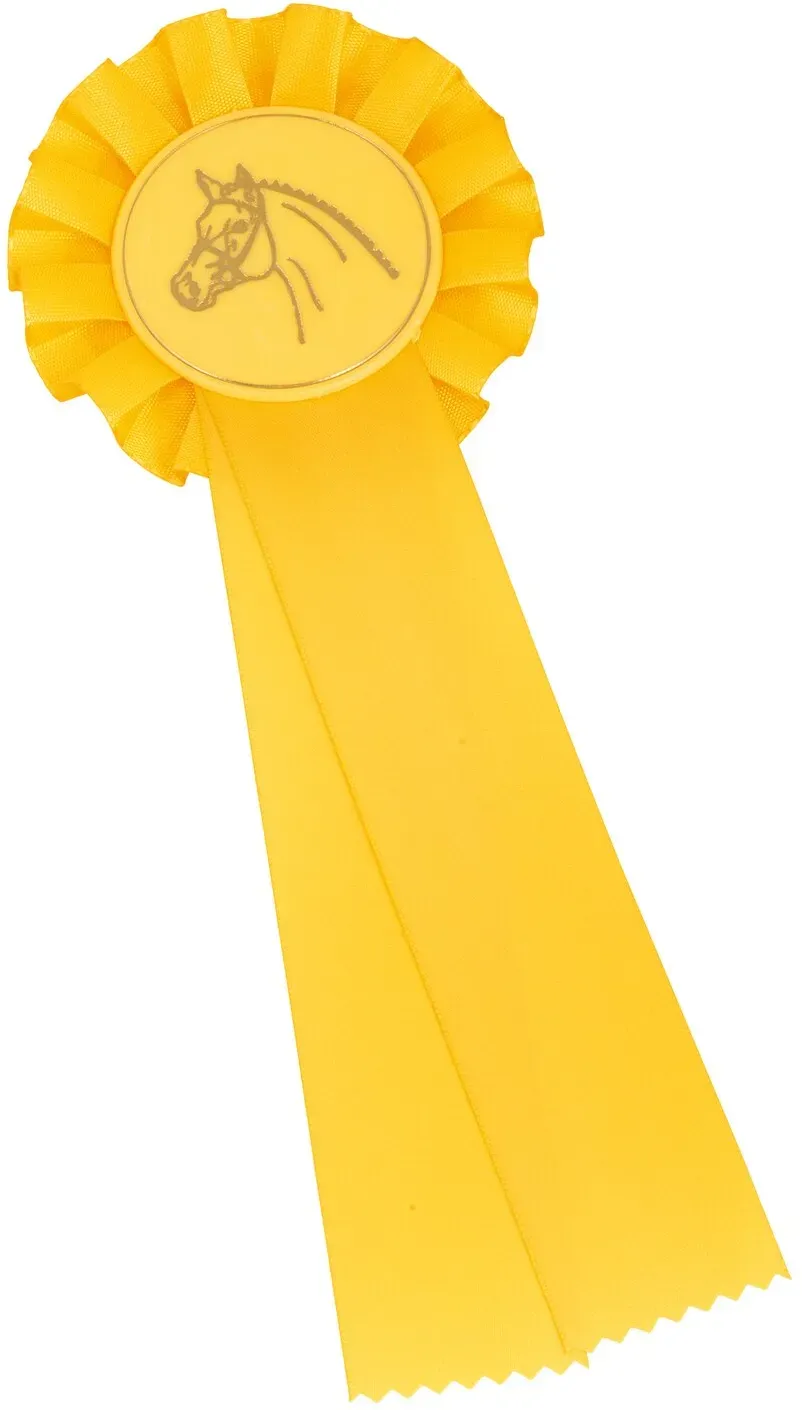 Turnierschleife Einfachrosette gold