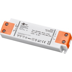 Goobay LED-Trafo 24 V/30 W - dimmbar, 24 V Gleichspannung (DC) für LEDs bis 30 W Gesamtlast