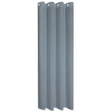 Gerster Vorhang GERSTER "Ilia" Gr. 1, grau (grau, blau), B:140cm H:235cm, Wirkware, Polyester, Gardinen, HxB: 235x140, klasischer Uni Ösenschal