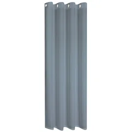 Gerster Vorhang GERSTER "Ilia" Gr. 1, grau (grau, blau), B:140cm H:235cm, Wirkware, Polyester, Gardinen, HxB: 235x140, klasischer Uni Ösenschal
