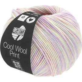 Lana Grossa Strickwolle Cool Wool Print Flieder 50 g