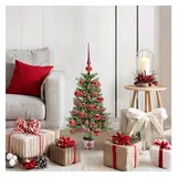 vidaXL Weihnachtsbaum mit 150 LEDs Grün 90 cm