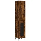 vidaXL Highboard Räuchereiche 34,5x34x180 cm Holzwerkstoff