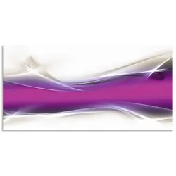Wandbild ARTLAND "Kreatives Element", lila (farbe bild(er): lila), B:100cm H:50cm, Bilder, als Alubild, Outdoorbild, Leinwandbild, Poster in verschied. Größen
