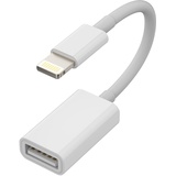 Lightning USB Adapter Kabel Iphone Klinke OTG Zubehör Tastaturen Kompatibel mit USB Stick Kartenlesegerät Kamera Kartenleser Maus Hub Flash Drive 14 13 12 11 Pro Max Mini 8 7 Plus X Xr Se 6 Ipad Air