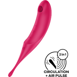 Satisfyer Twirling Pro, 20 cm, rot