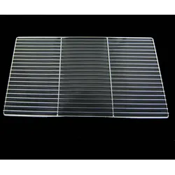AcMax Grillrost Grillgitter Grill Rost Grillaufsatz 53x32,5cm verchromt Gitterrost 530 x 325mm