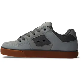 DC Shoes Pure Herren low Top Sneaker mit Mesh-Innenmaterial Echtleder-Schuhe 300660 Grau - 43