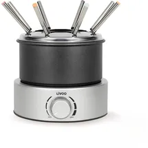 LIVOO - Elektrisches Fondue-Gerät DOC333-800 W, 2,4 l, ohne PFAS, 8 Personen, Schwarz