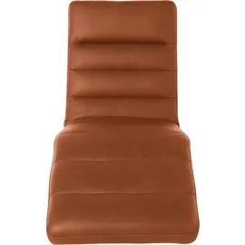 W.Schillig Relaxliege daily dreams Leder/Polyester 65 x 91 x 170 cm braun mit Kissen
