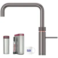 Quooker Fusion Square Gunmetal Wasserhahn PRO3 Reservoire & Sprudelwasser
