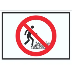 HB-Druck Wiese betreten verboten Schild Symbol A3 (297x420mm)