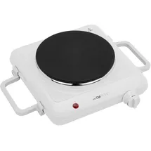 Clatronic Clatronic® Kochplatte für Camping, Küche oder Büro | Kochplatte 1er: Ø ca. 180 mm | Herdplatte mit stufenlos regelbarem Thermostat & Kontrollleuchte | hitzebeständige Lackierung | 1500W | EKP 3582