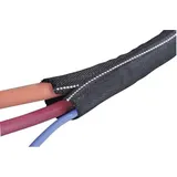 Hellermann Tyton HellermannTyton 170-01104 Twist-In-FR 19 Geflechtschlauch Schwarz, Weiß Polyester 16 bis 19mm Meterware