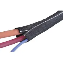 Hellermann Tyton HellermannTyton 170-01104 Twist-In-FR 19 Geflechtschlauch Schwarz, Weiß Polyester 16 bis 19mm Meterware