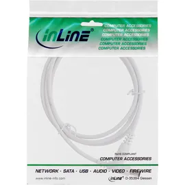 InLine Verlängerungskabel, DC Stecker 5,5x2,1mm, weiß, 2m