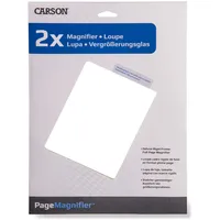 CARSON Page Magnifier 2x Blattlupe, Ganzseiten Format, ideale Lesehilfe für Bücher, Zeitungen, Zeitschriften (DM-21)