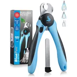 Bluepet Krallenschere mit Schutz, für Hunde & Katzen Abstandshalter + Krallenfeile 1 St
