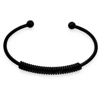 Liebeskind Berlin Elegantes Armband aus poliertem Edelstahl IP Schwarz 6,9 cm